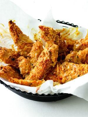 The Chicken Fingers with Chipotle-Honey is number 13 on Men's Health 15 Reci