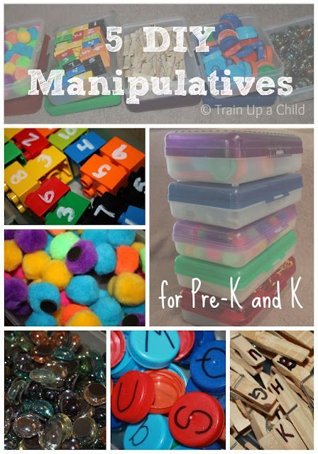 Train Up a Child: 5 DIY Manipulatives for Preschool and Kindergarten