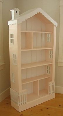 Turn a bookcase into a doll house. #Dollhouse #Bookcase #Kids DIY