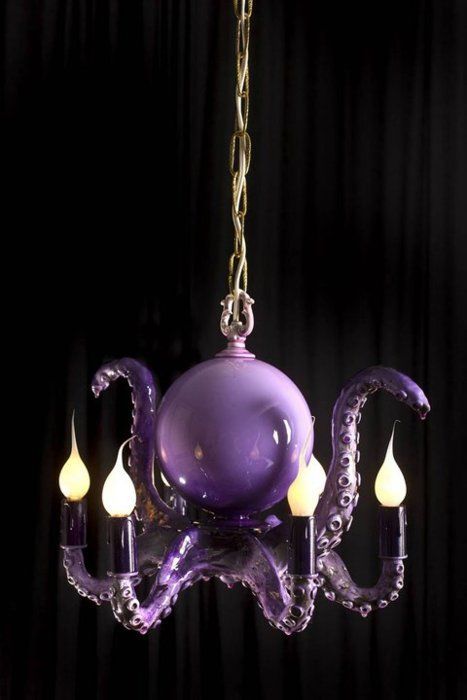 WOW, an octopus light! Maybe this would be cute over the fish tank? lol
