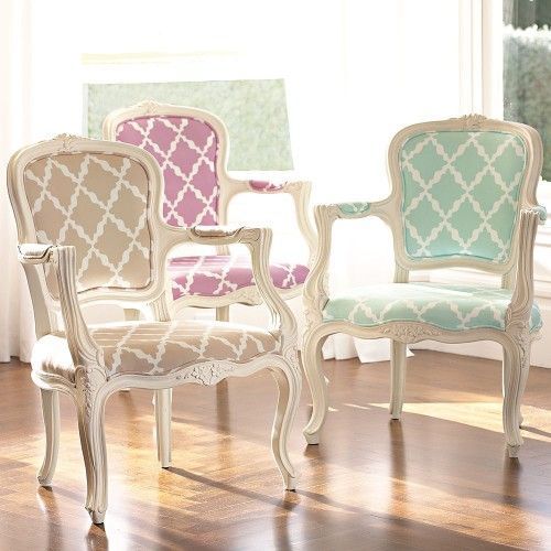 We could reupholster some flea market chairs for our dining room table! @Marcy P