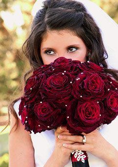 Wedding, Flowers, Red, Roses