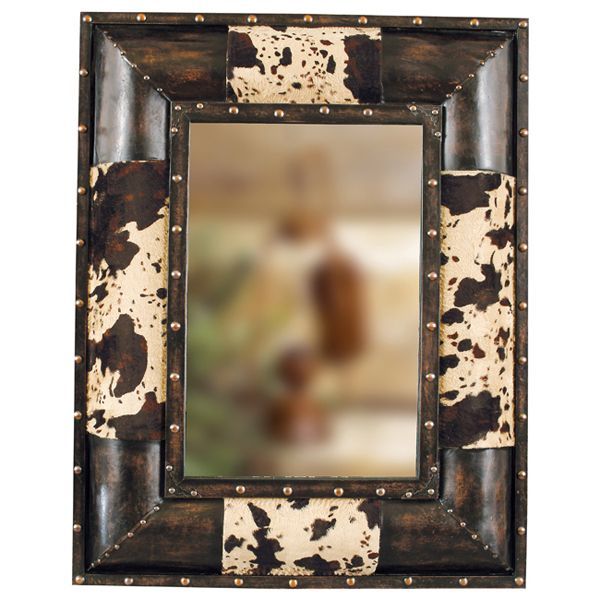 Western Decor ~ Cowhide Western Mirror