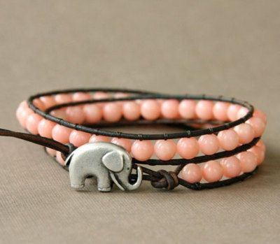 bead bracelet with elephant