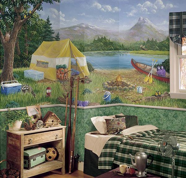 camping mural