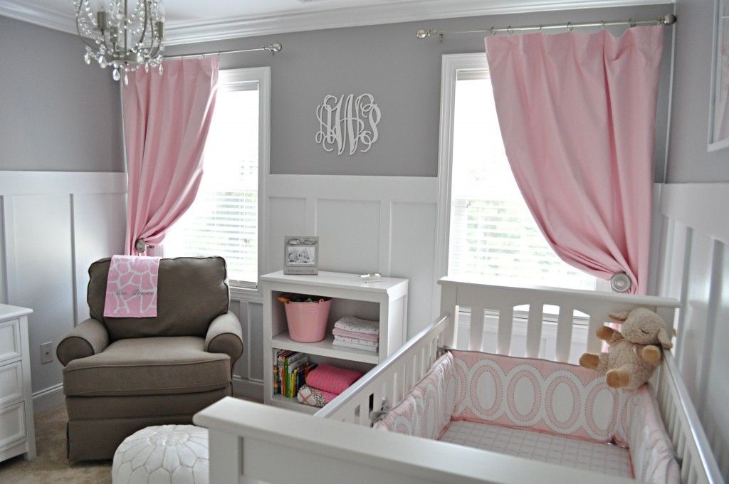 do the grey and white until baby is born and add pink for girl or teal for boy.