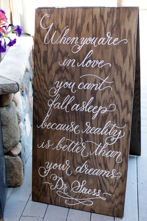 dr. suess saying for wedding decor