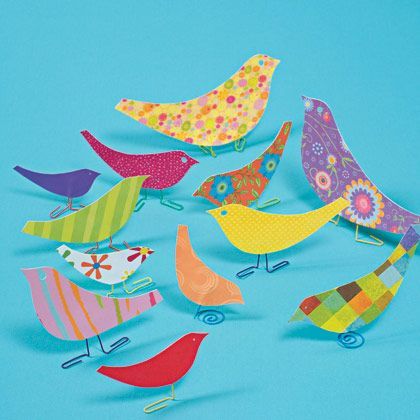 kids craft: paper birds…