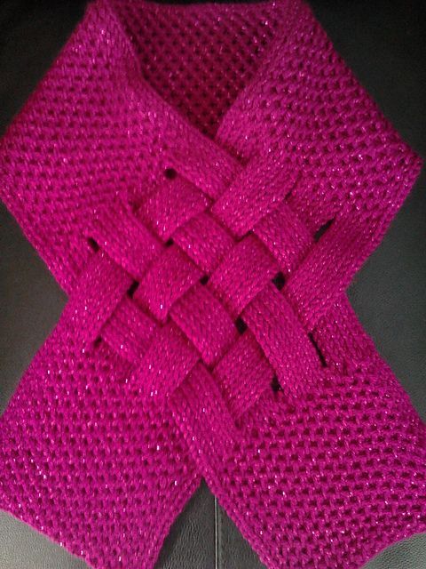Loom knit Braid Scarf pattern