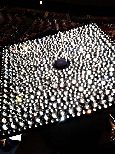 rhinestone graduation cap!