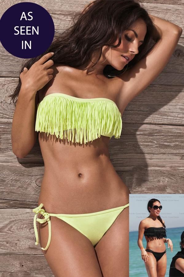 the fringe is decorative because it can be removed and still be a swim suit.