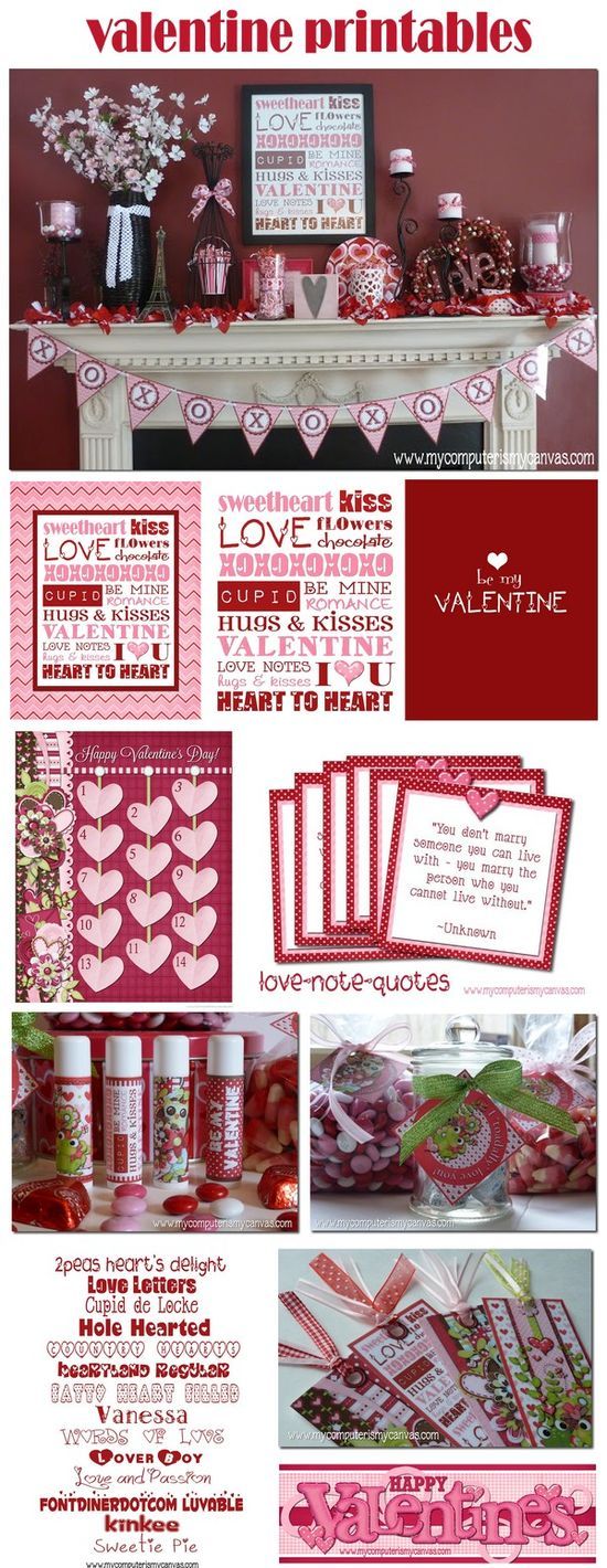 Tons of Valentine ideas and printables!