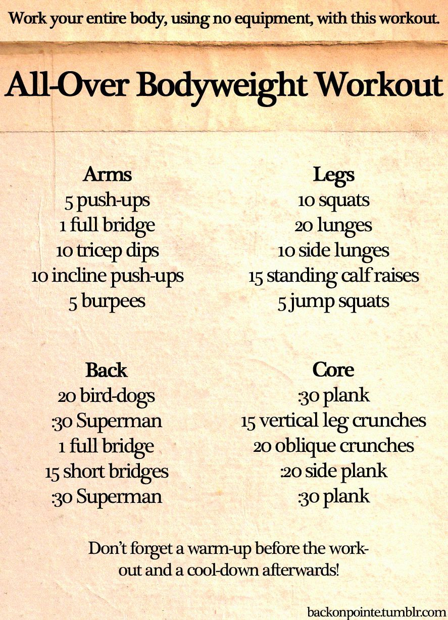 total body work out!