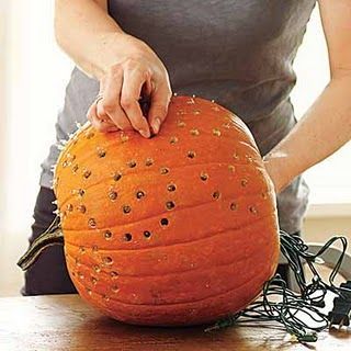 twinkle light pumpkin…sooo doing this!!
