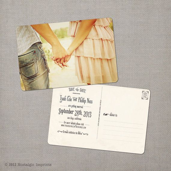 vintage save the dates
