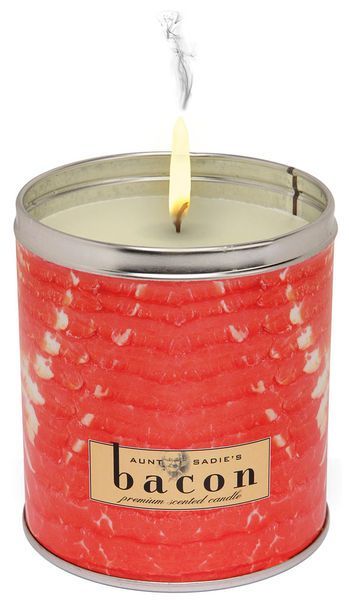 Bacon Candle!!!!!!!!!!!!!!!! I HAVE TO HAVE THIS!!!!!! :D