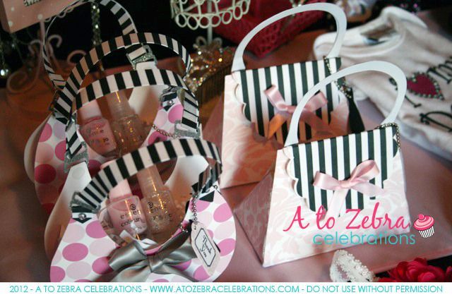 Born to shop fashion baby shower favors