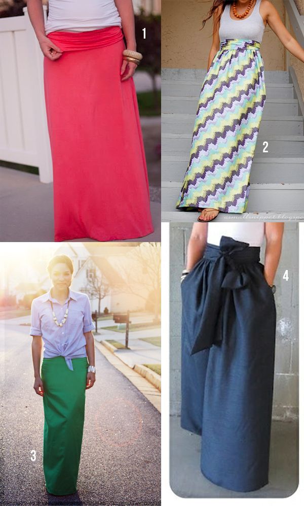 DIY maxi skirts