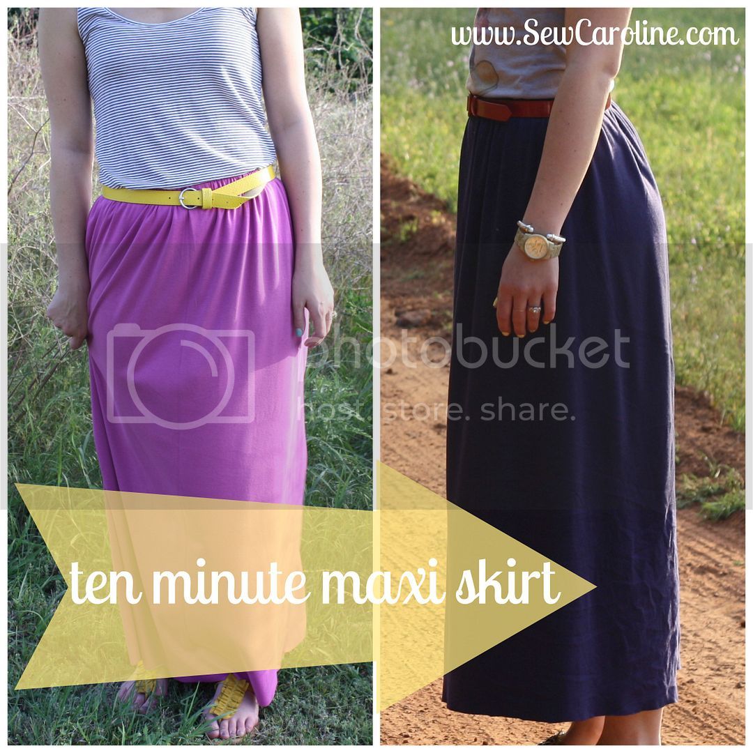 DIY maxi skirts