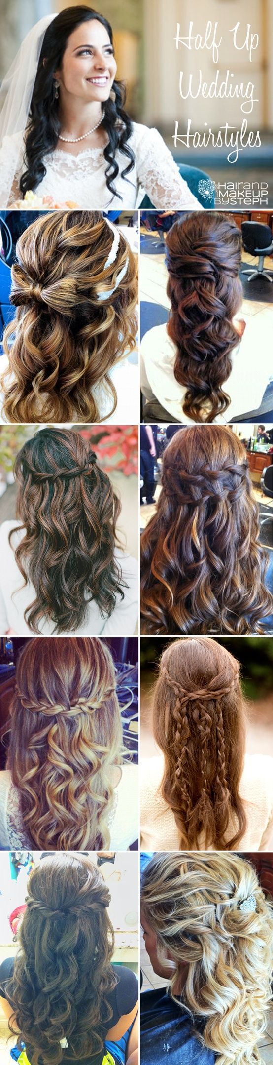 Different ways to have your hair half up