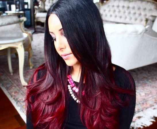 Diy Red Ombre Hair Tutorial