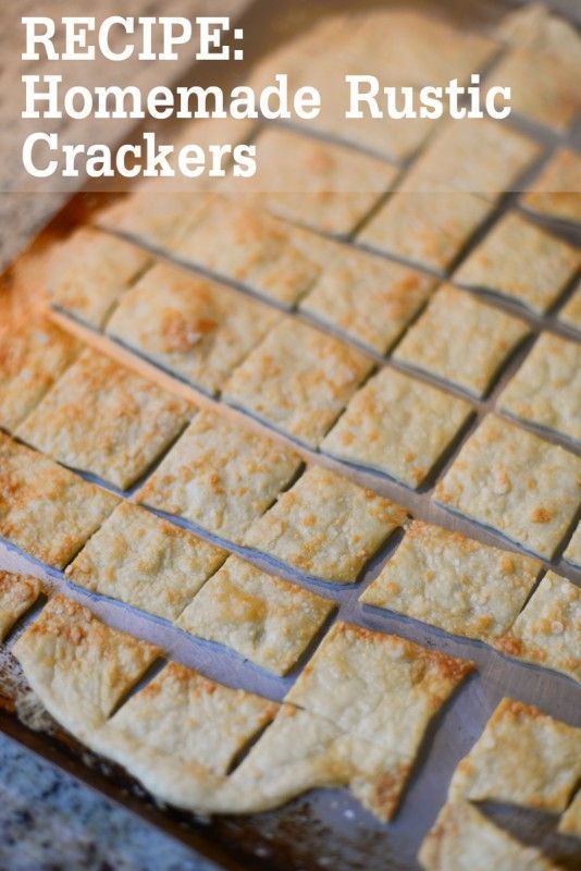 Homemade rustic crackers #recipe