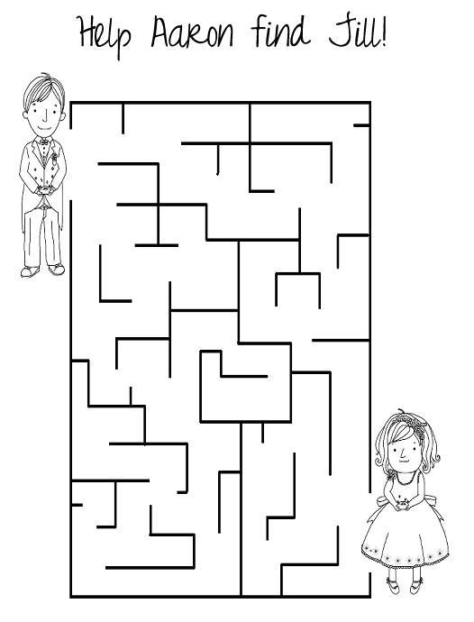 Kids Activity book! :  wedding activity book coloring book coloring pages kids k