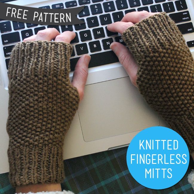 Lula Louise: Free Knitting Pattern – Fingerless Knitted Mitts