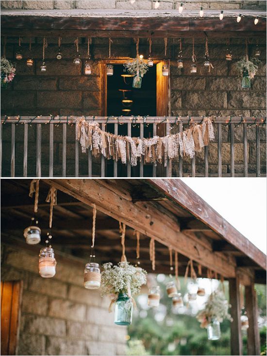 Mason Jar Wedding Decorations from @wedding chicks
