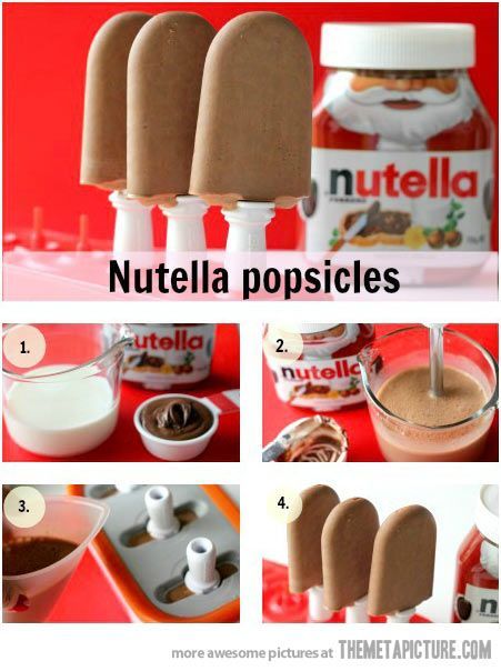 Nutella popsicles…
