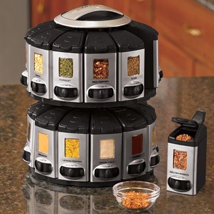 OH my gosh. Auto-measure spice rack. You click it to dispense 1/4 t increments!