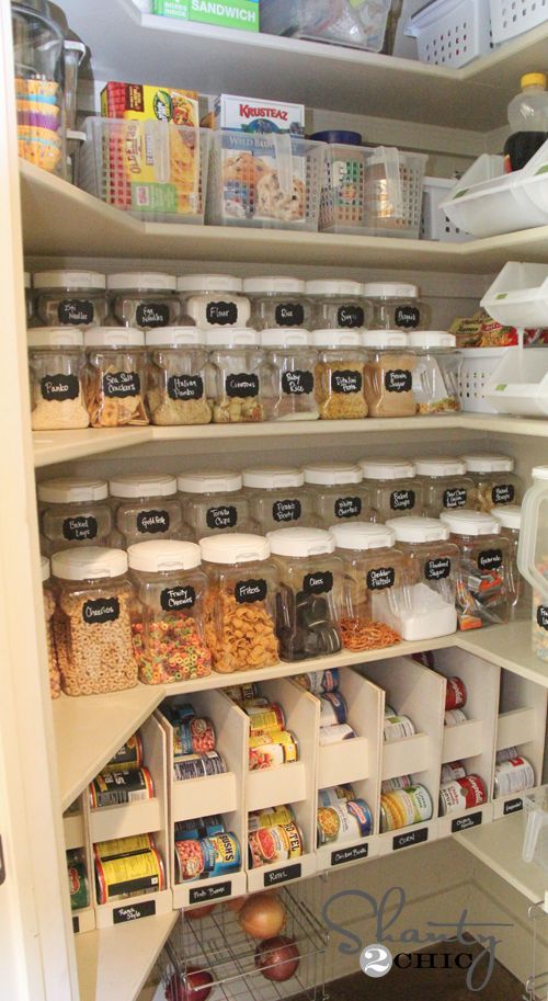 Organized pantry. You can see everything. A-mazing!!!!!