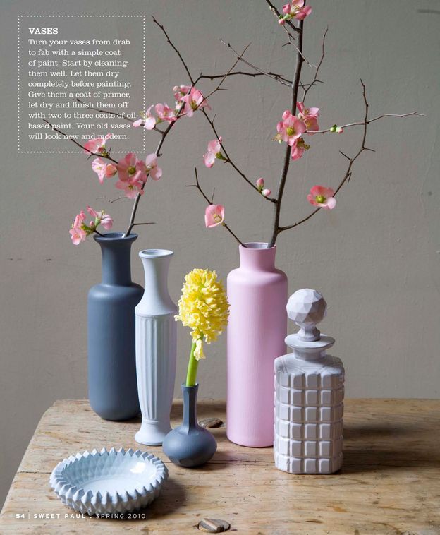 Painted Spring Vases – @sweetpaul Spring 2010