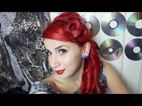 Pin Up/Rockabilly Hair video tutorial – did this today, the bump in the back was
