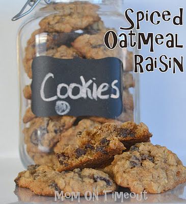 Spiced Oatmeal Raisin Cookies