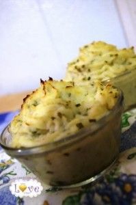 Twice Baked Garlic Mashed Cauliflower