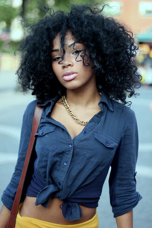 aagdolla: Aliyah – Don't you love a girl with curly hair. via Black Girls Ki