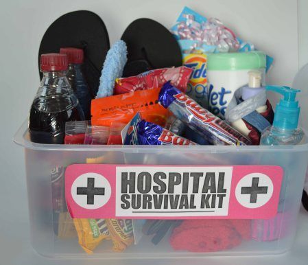 Baby shower gift, Hospital survival kit