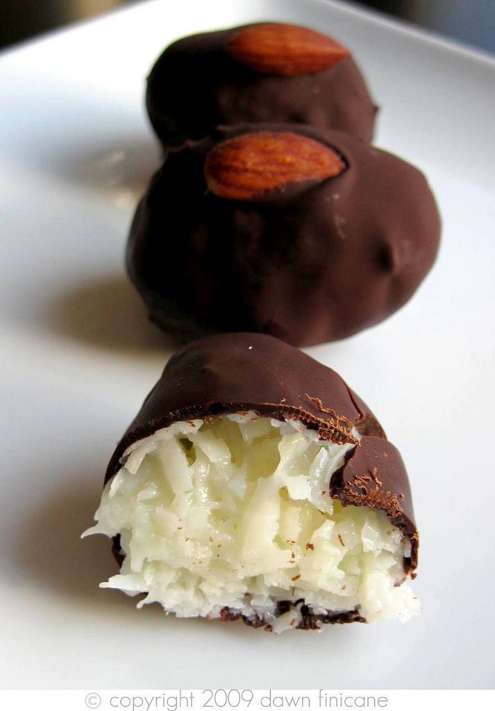 homemade almond joys- minus all the chemicals. Yes!!!