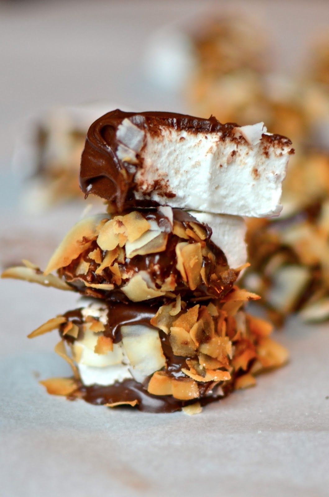 homemade coconut #chocoate #marshmallows