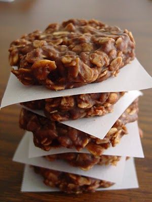 Chocolate Peanut butter Oatmeal No-Bake Cookies