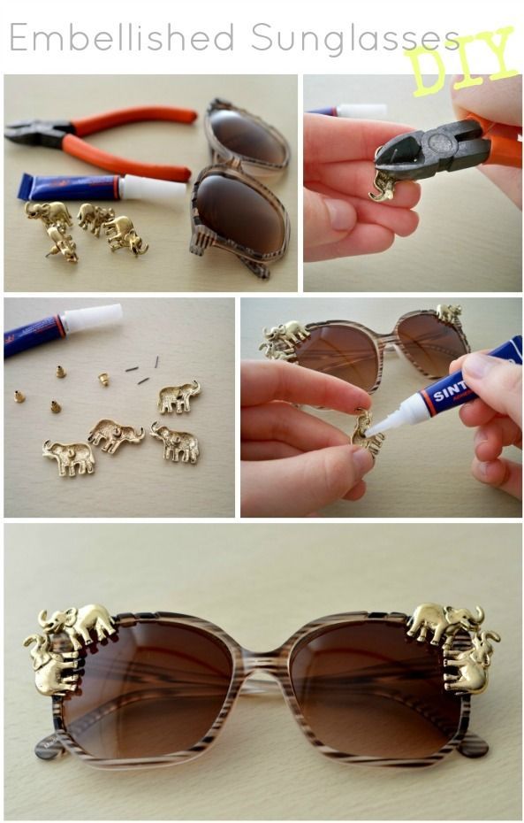 DIY: Gafas de sol adornadas /  Embellished Sunglasses