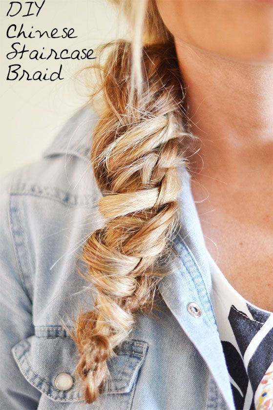 The Shine Project: Hair DIY: Chinese Staircase Braid