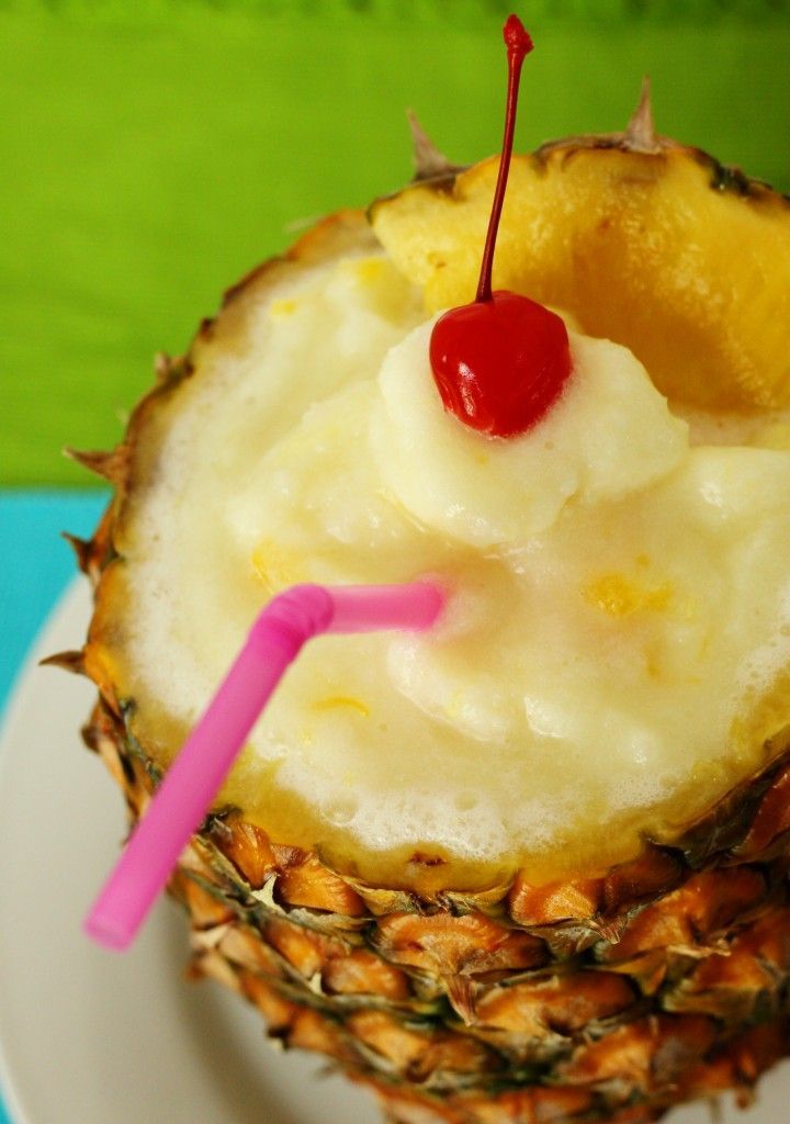 Tropical slush: sherbet, 7-Up, pineapple juice, lemonade, and coconut cream.