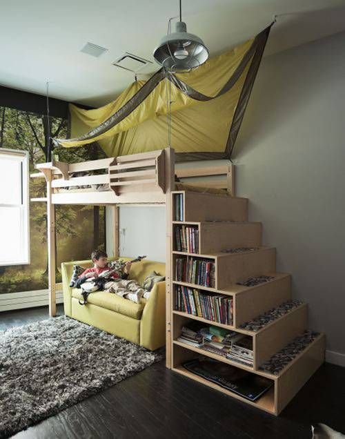 very excellent loft bed with stairs