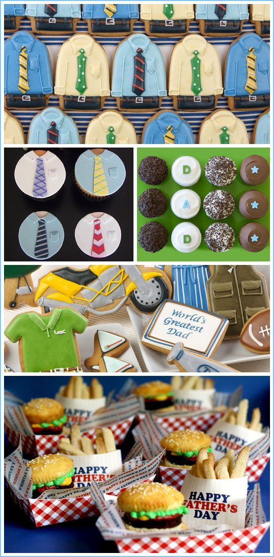 Father's Day Cupcakes and Cookies. Never to early to find ideas.