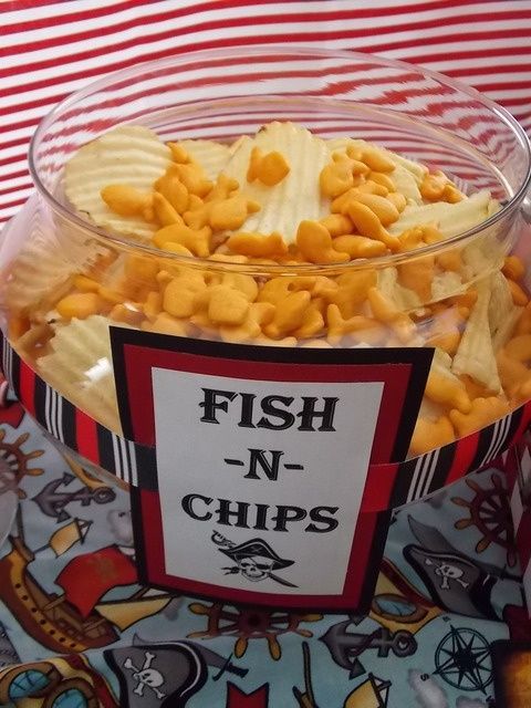Fish -N- Chips for pirate birthday party