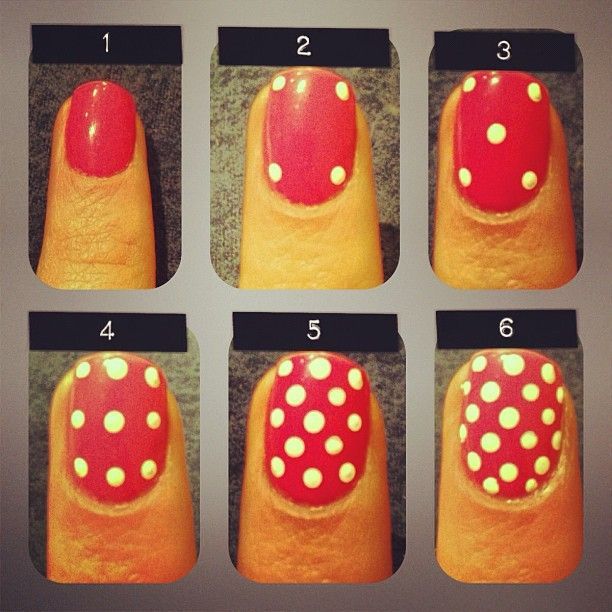 How to do polka dot #nails the right way #mani