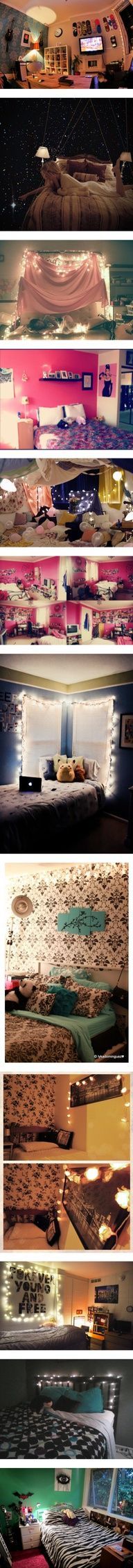I love the 5th room :)   Bedrooms! :) by ievish on Polyvore  teen hipster tumblr