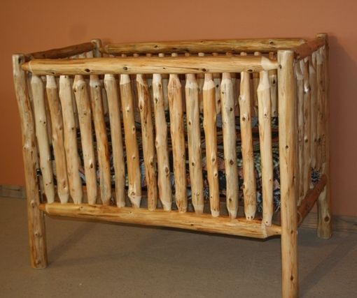 Log Furniture – Barnwood Furniture – Rustic Furniture: Convertible Log Baby Crib